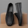 Hand-stitching Leather Men Casual Shoes Soft-Soled Mens Loafers Ultra-light Moccasins Breathable Light Soft Man Driving Footwear