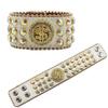 Popular European and American Luxury Rhinestone Bracelets Design Diamond-encrusted PU Leather Bracelets