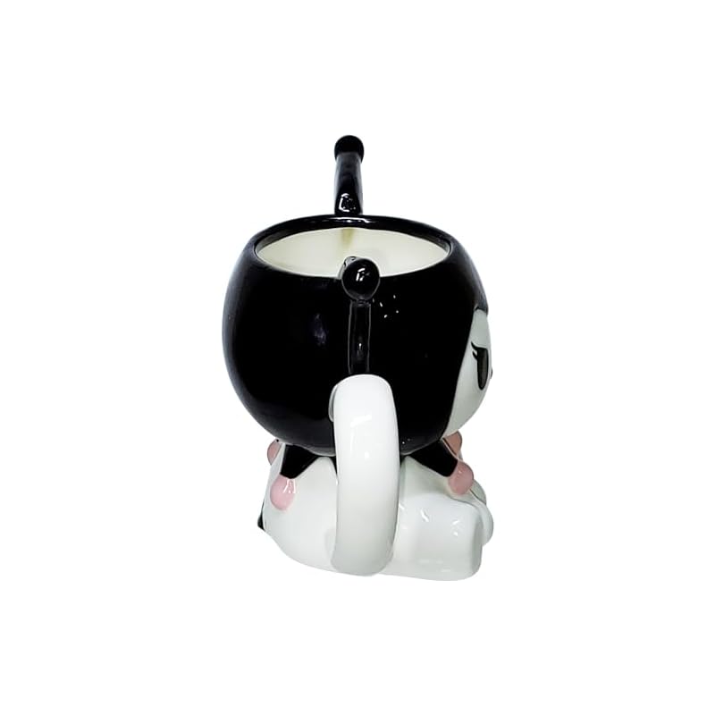 Sanrio Kuromi Mug, approx. 200ml, Die-Cut, Sanrio Merchandise, Tableware, SAN4359-4