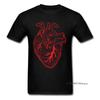 Red Anatomical Heart Graphic T-Shirt
