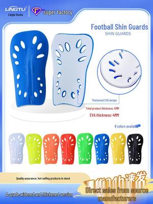 Double-Layer Football Shin Guards & Calf Protectors with Thick Inserts for Sports Training
