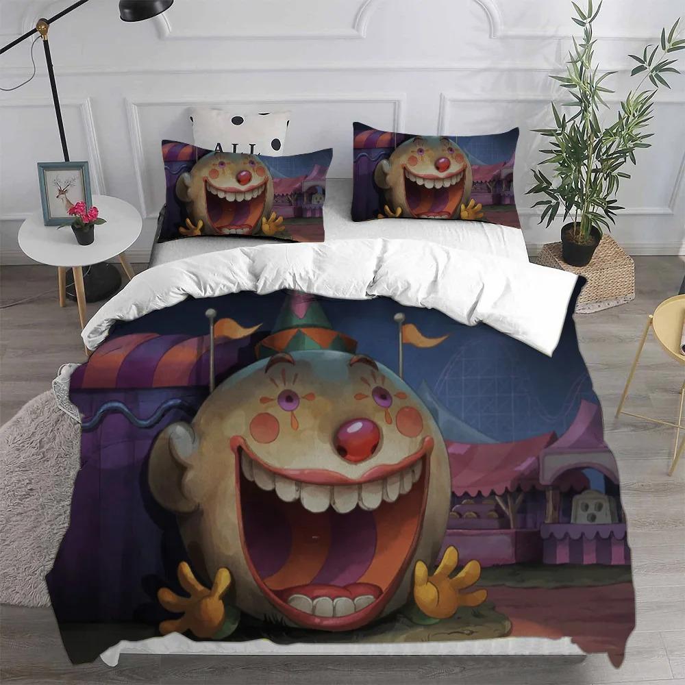 Cartoon Cuphead Duvet Cover Pillowcase Bedding Set Boy Girl Children adults Bedroom Decoration Children Gift Single Double Size