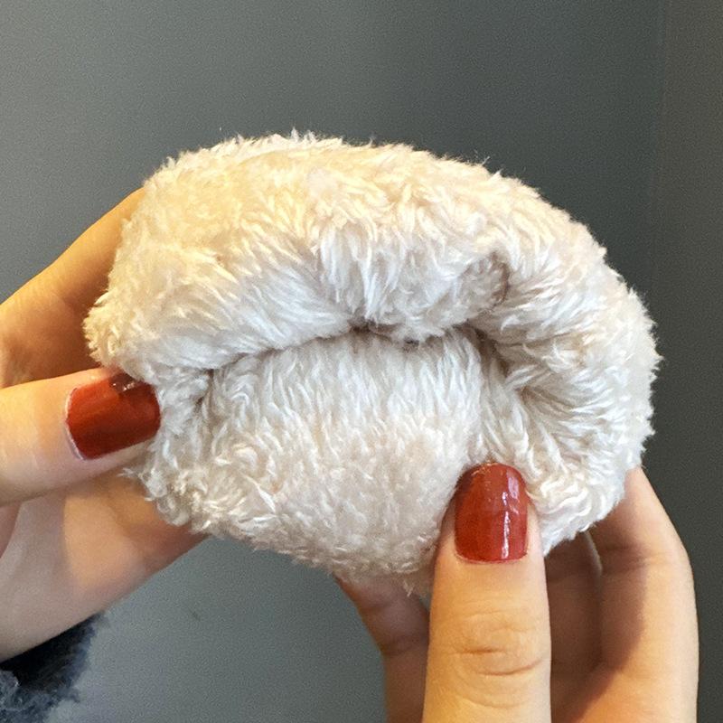 Women's fleece gloves index finger winter electric vehicle outdoor warm gloves cold wind