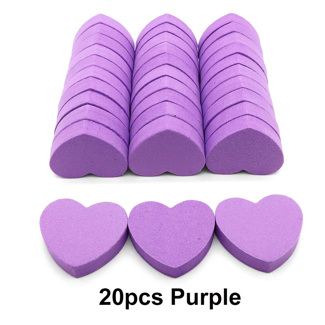 

20/50 шт. Баффер для ногтей Сердце Мини Полировальные Шлифовальные Блоки Педикюрный Уход Маникюр Педикюр Инструменты Пилочка для Ногтей Шарм для Ногтей