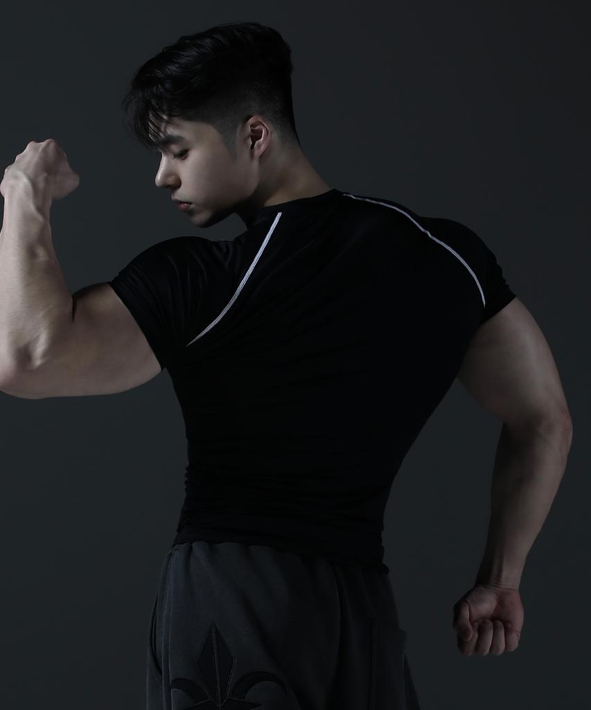 CARMID Noble Line Compression Short Sleeve [Black]