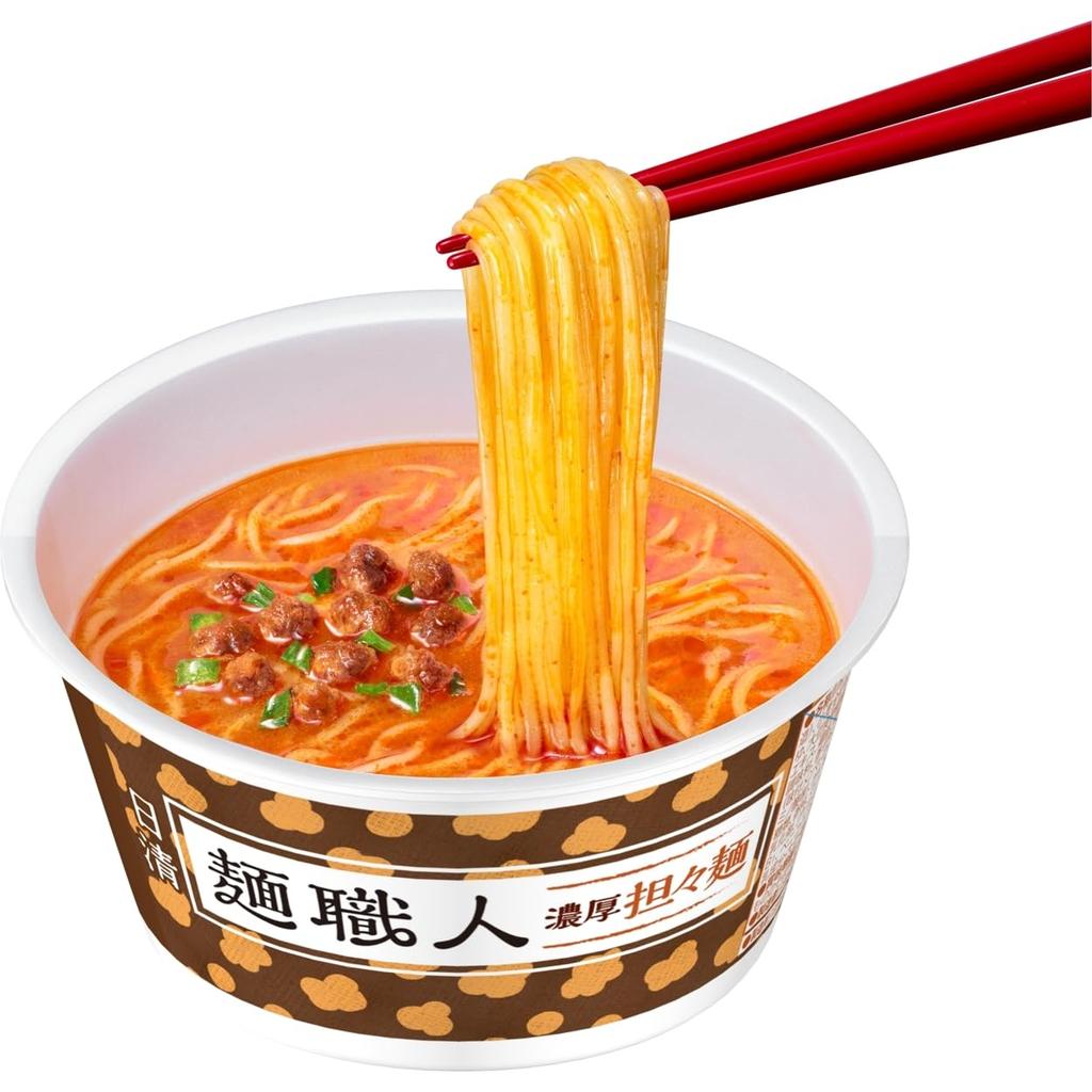 Nissin Noodle Master Dandan Noodles with Roasted Sesame for a More Fragrant Nissin Foods Cup 96g x 12 Packs [Made Aroma] Noodles,
