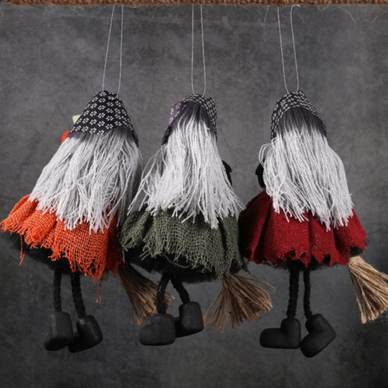 Hanged Apron Witch Shape Hanging Figure for Doorway Halloween Themed Festives Accessories Indoor Outdoor Decoration