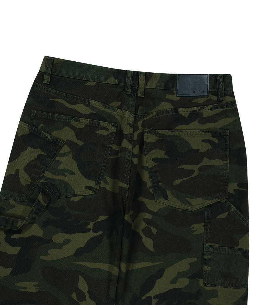 ENDOOR Washed Duck Double Pants (Camouflage)