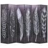 Folding Partition 228 X 170 Cm Feathers and White