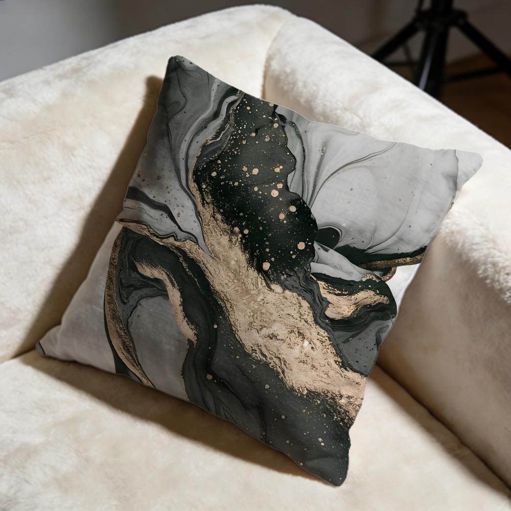 Minimalist Marble Patterned Cushion Cover Soft Decorative Pillow Case Suitable for Bedroom Sofa Car Travel Use