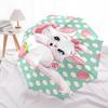 Marie Strawberry Themed Automatic Opening and Closing Umbrella, Brightly Colored 8-rib Portable Umbrella, Suitable for Men and Women, A Perf