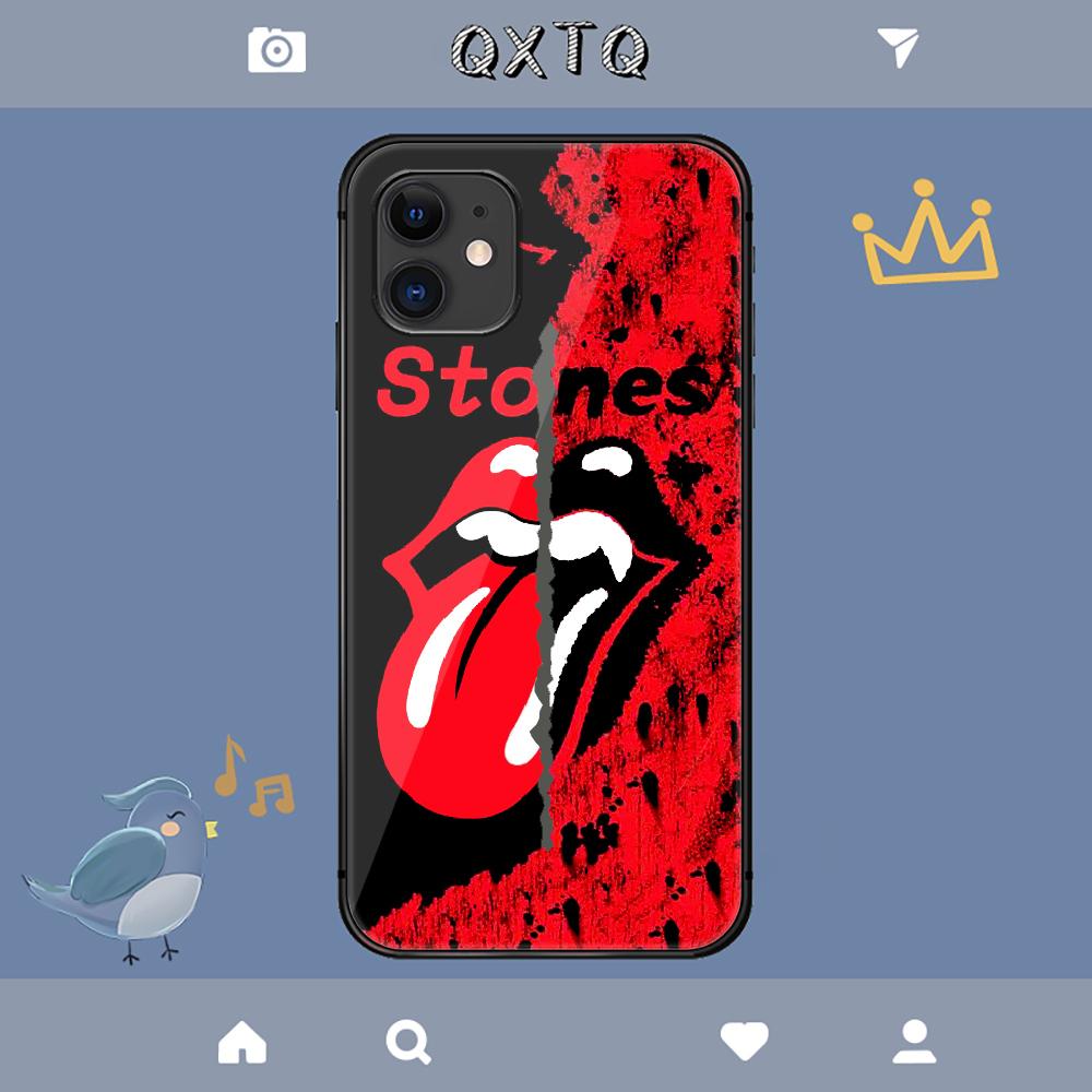 Stones Tongue Rolling Rock Band Capa Para iPhone Samsung Galaxy Redmi Note S 17 16 15 14 13 20 24 25 54 Pro Max Ultra Fe Capa de Vidro Temperado