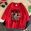 Where The Spirit There Is Freedom Printed Men'S Tshirt Cartoon Art Tees Popular Cotton T Shirt Retro Loose Short Sleeved