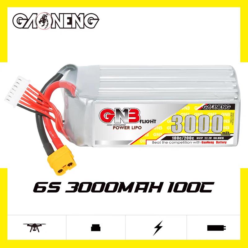 GNB High Energy 3000mAh 6S 100C LiPo Battery (CN version)