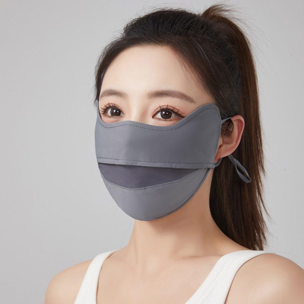 Ice Silk Summer Face Mask Breathable Mesh Sports Mask Gifts Sun Protection Mask