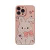 Color Diamond Powder Rabbit 14pro Max IPhone Case IPhone 15 Suitable for 11 Cute 1613 Soft Shell