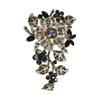 Stilfuld Rhinestones Blomstret Broche Alsidigt Modeaccessories til Kjoler Jakkesæt Afslappede Outfits Vintage Stilarter Elegant