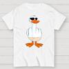 Duck! Funny Cotton Summer Casual Cool Loose T-Shirt