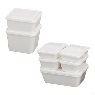 1/12 Dollhouse Fresh-keeping Box Containers Doll Tiny Scene Living Room Table Children Toys