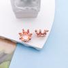 Elegant 6x12mm Crown Shape Beads Jewelry Crafting Supplies Alloy Texture for Necklace Bracelet Chain Accessories