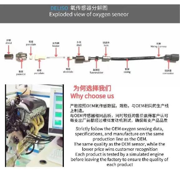 234-9091 234-4462 Front Rear Lambda O2 Oxygen Sensor For 2008 2009 2010 2011 2012 Honda Accord Acura 2.4L