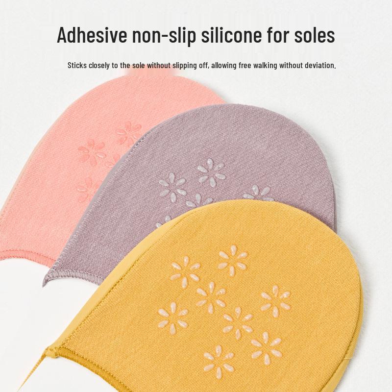 Invisible Non-slip Women's Ice Silk No-show Socks for High Heels