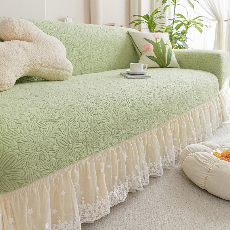 New Anti Cat Scratch  Elastic and Anti Slip All In One Sofa Cover All Season Suitable One Piece Sofa Cover Cloth