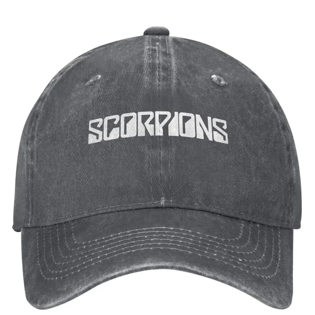 Black Rock Scorpions Rock Band Baseball Cap Casual Couple Women Trucker Hat Sunshade Kpop Rock Baseball Caps Gift