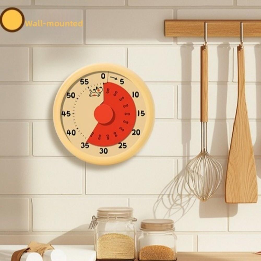 60 Minutes Visual  Timer Mechanical Kitchen Cooking Timer Children Study Timer  Baking Reminder