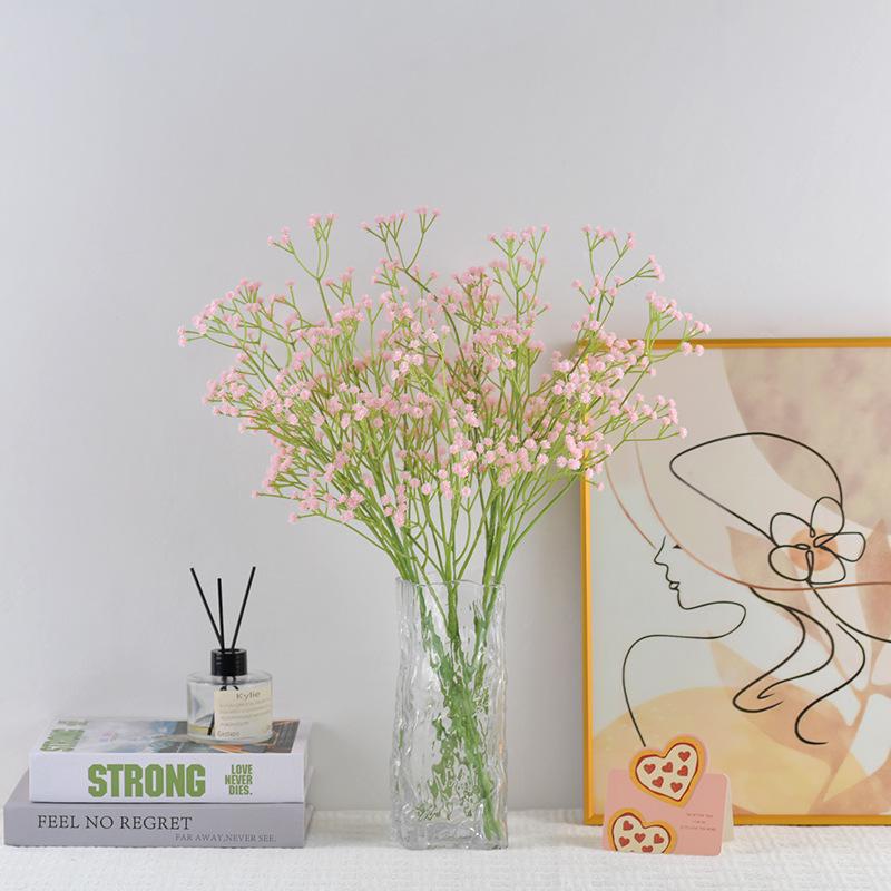 108-Head Artificial Gypsophila Forget-Me-Nots Plastic Flowers for Home and Wedding Décor – Forest Style Floral Arrangement