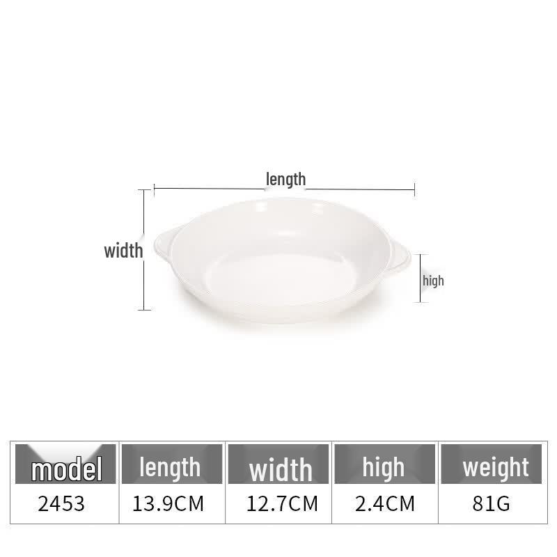 Chuzhou A5 Melamine White Rectangular Deep Plate