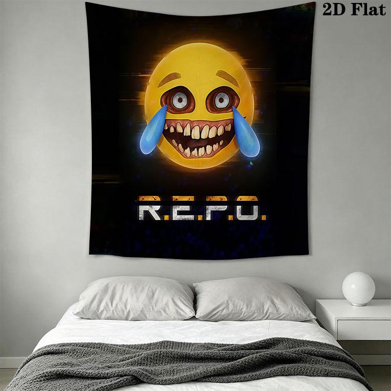 R.E.P.O POSTER Wall Hanging Printed Fabric Blanket Decorative Tapestries for Bedroom Living Room Home Decor