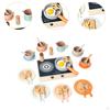 Kids Pretend Play Cooking Set Wooden Toy Kitchen Pan Playset for Landscape