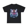 Retro 80's Tiger Face Splatter Paint Graphic Tee Shirt, S-5XL