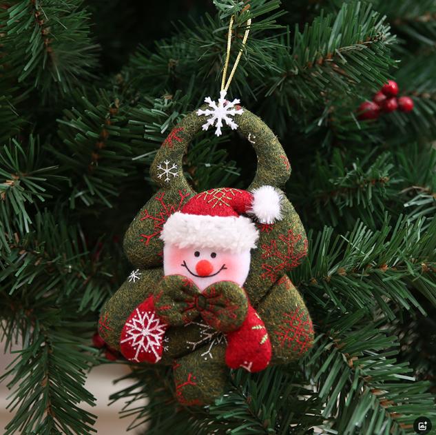 

Christmas Pendant Xmas Tree Decorations Hanging Metal Ornaments DIY Santa Claus Snowman Party Kids Toys Gift Xmas New Year 2025