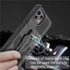 Metal Belt Clip Armor Shockproof Phone Case For Xiaomi Mi 11 Lite 5G NE 10T 11T Pro TPU Frame Plastic Kickstand Back Cover