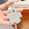 Niedlicher Sakura-Blumen-Schlüssel Leder-Schlüssel Schlüssel Stilvoll Blau [Fugui] Hülle, Etui, Kappe, Geschenk,