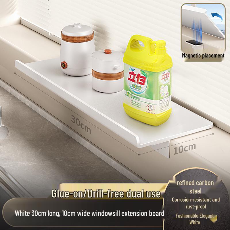 Window Sill Extension Shelf for Kitchen and Countertop, No-Drill Renovation Solution