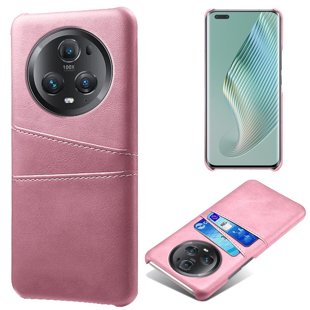 For Honor Magic5 Pro 5G Etui na telefon odporne na zarysowania Podwójne gniazda na karty Powłoka skórzana na komputer