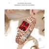 CRRJU Women Watches Creative Steel Dress Bracelet Wristwatches Ladies Square Waterproof Female Watch