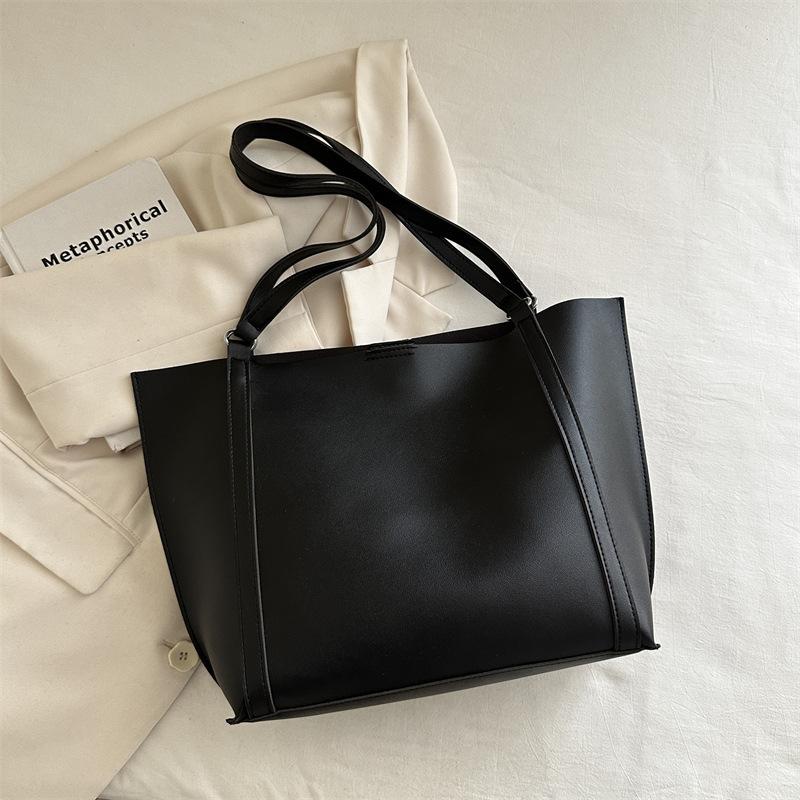 Retro Large-capacity Bag Women's 2025 New Trendy Fashion Retro Tote Bag Versatile Niche Single Shoulder Mother and Child Bag