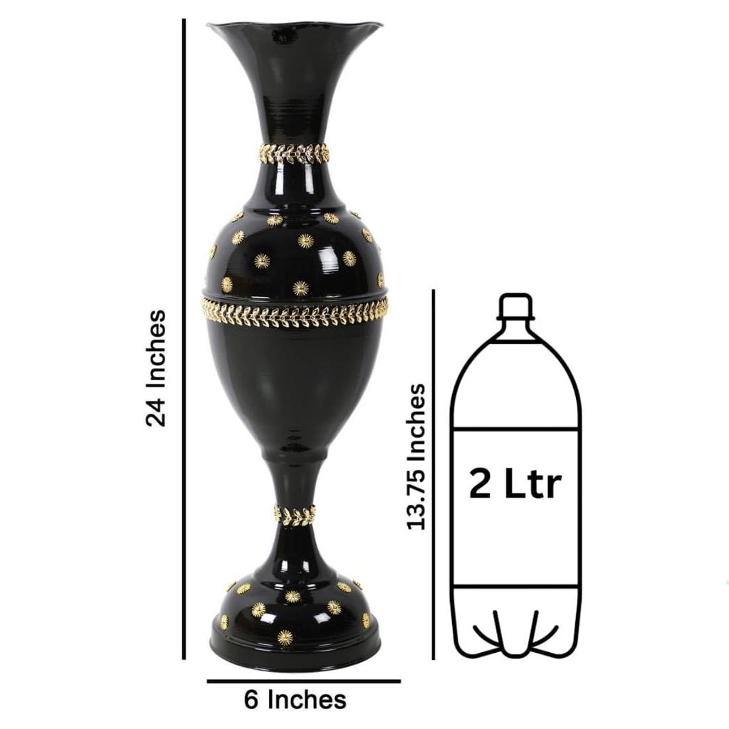 Flower Vase Big Size for Living Room Corner - 24 Inches Long - Star - Pack of 1