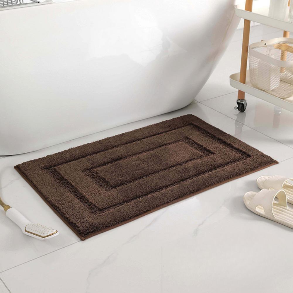 Circular Jacquard Bathroom Cashmere Thickening Mat Bath Non-slip Carpets In Wash Basin Bathtub  Floor Rug Shower Room Doormat Memory Foam 3D Pad