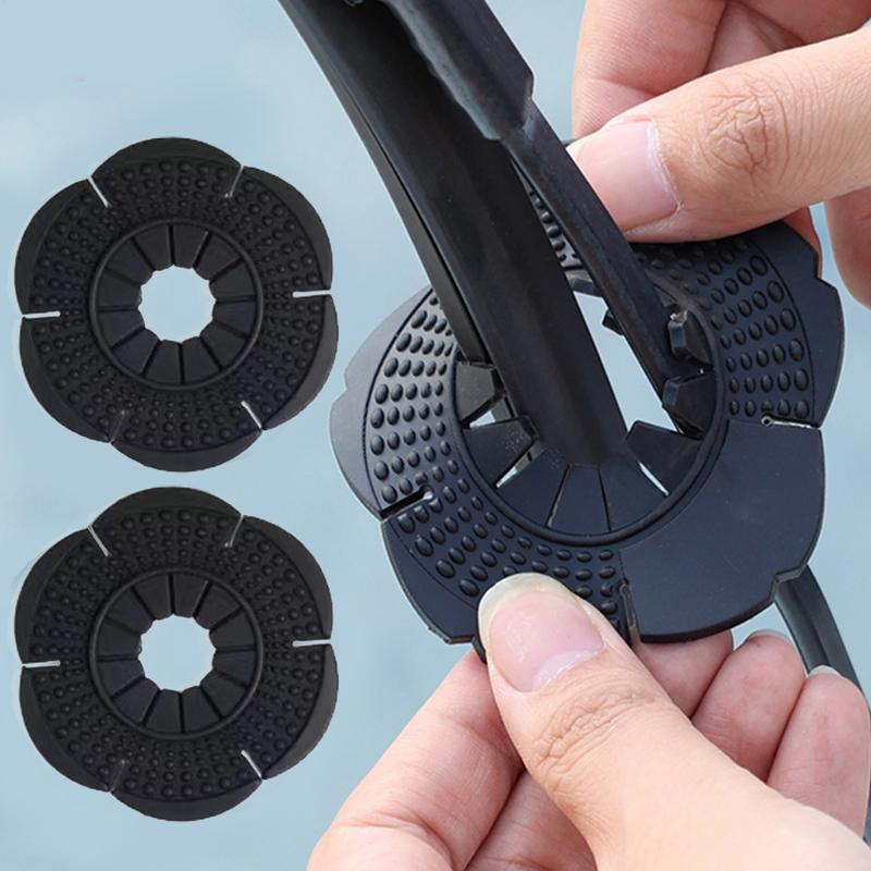 Universal Car Wiper Arm Bottom Hole Protective Cover 2Pcs Windshield Wiper Sleeve Wiper Hole Pad Prevent Leaf Accessories