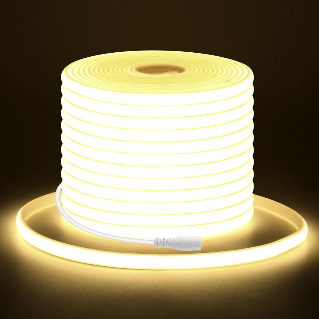 12V 24V COB LED Streifen Flexibles Neonlicht IP67 Wasserdichtes LED Band 320 LEDs Dichte Lineares Licht mit Klebeband