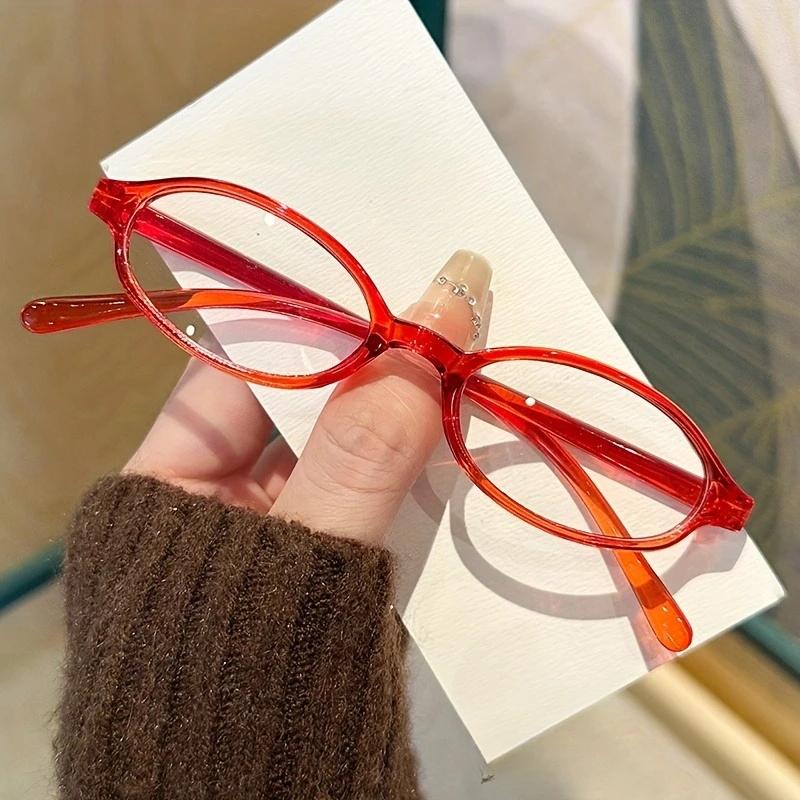 1pc Vintage Inspired Glasses for Women Anti-Blue Light Fashionable Small Frame Trendy Y2K Style Ideal for Commuting Everyday Use