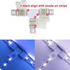 95Pcs 4Pin RGB 5050 LED Connector LED Strip Light Connectors Accessories Kit