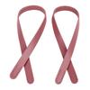 Leather Bag Handles Replacement 21.7 Inch Short Handbag Straps with Holes End for DIY Crocheted Bag Purse Wine Red