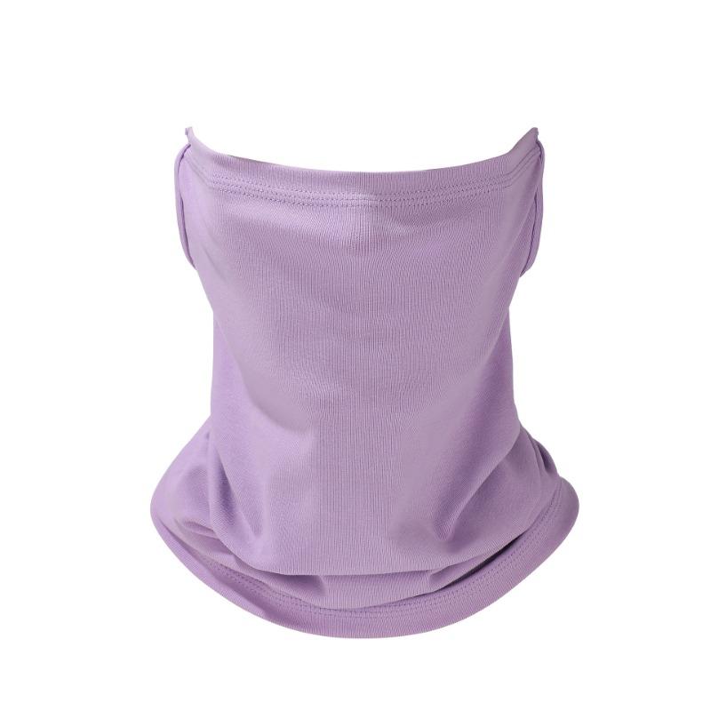 Sunscreen Ear Mask Headscarf Men's Solid Color Cotton Neck Cover Outdoor Cycling Fishing Breathable Scarf