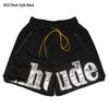 Auf Lager RHUDE Letter Print Lässige Colorblock Lockere Strandshorts
